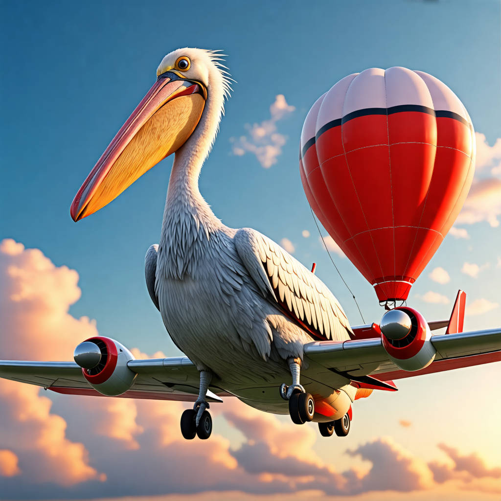 airplane, pelican, pokeball, balloon, tarantula