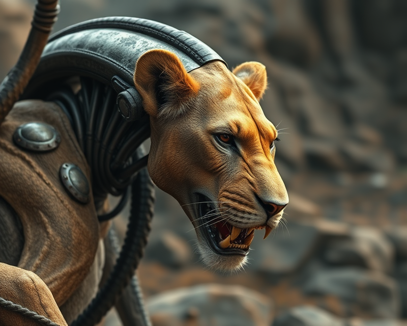 alien, lion