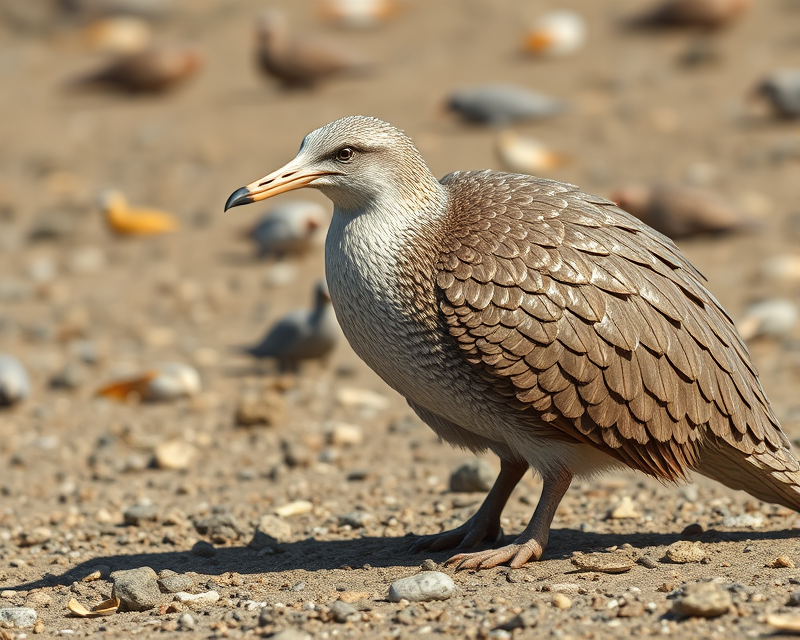 armadillo, seagull