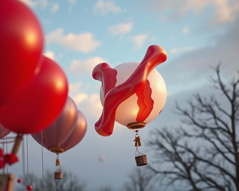 bacon, balloon