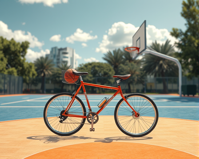 basketball, bicycle