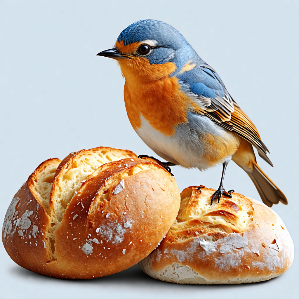 bird, bread