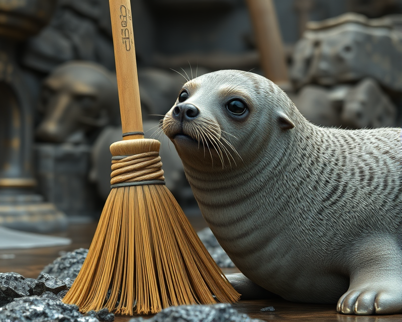 broom, seal