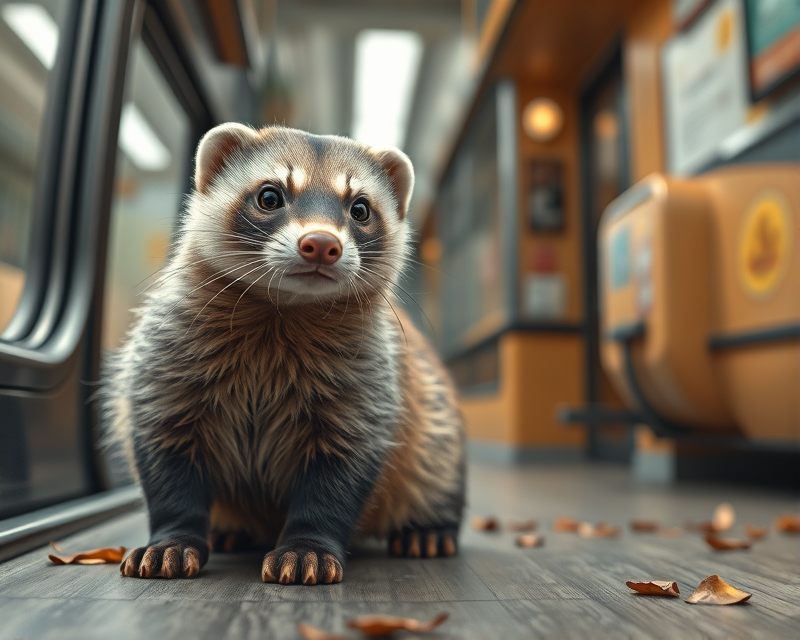 bus, ferret