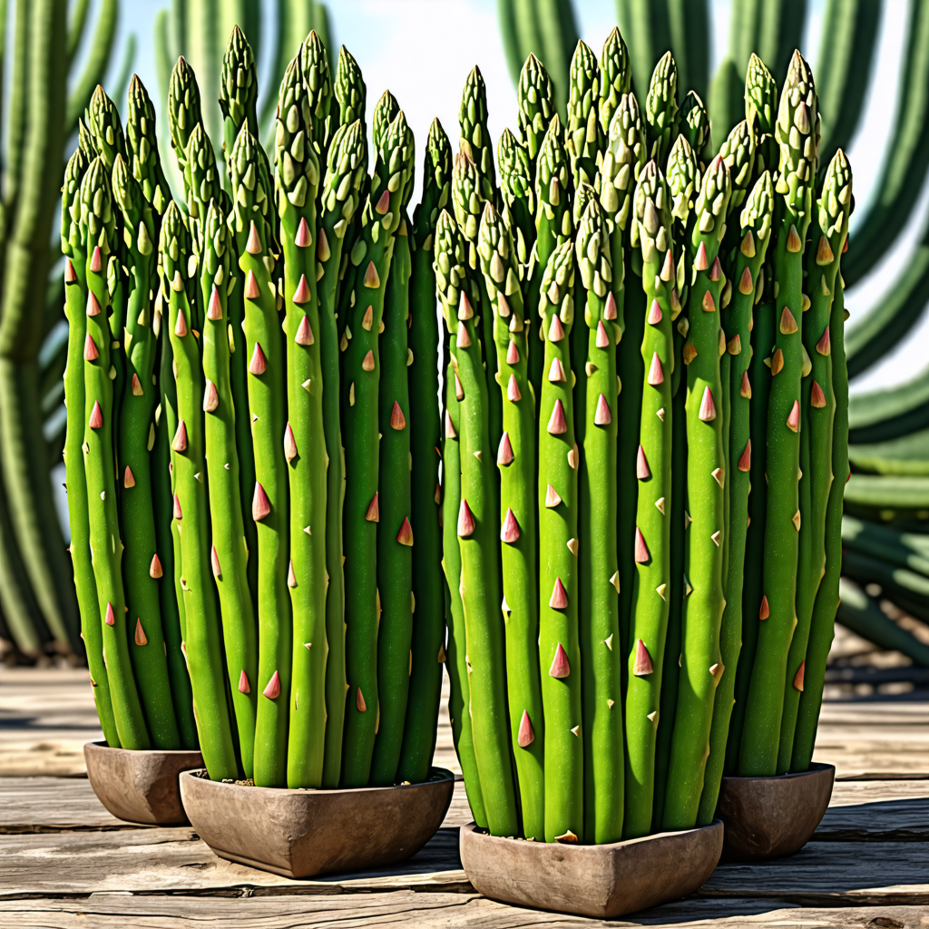 cactus, asparagus