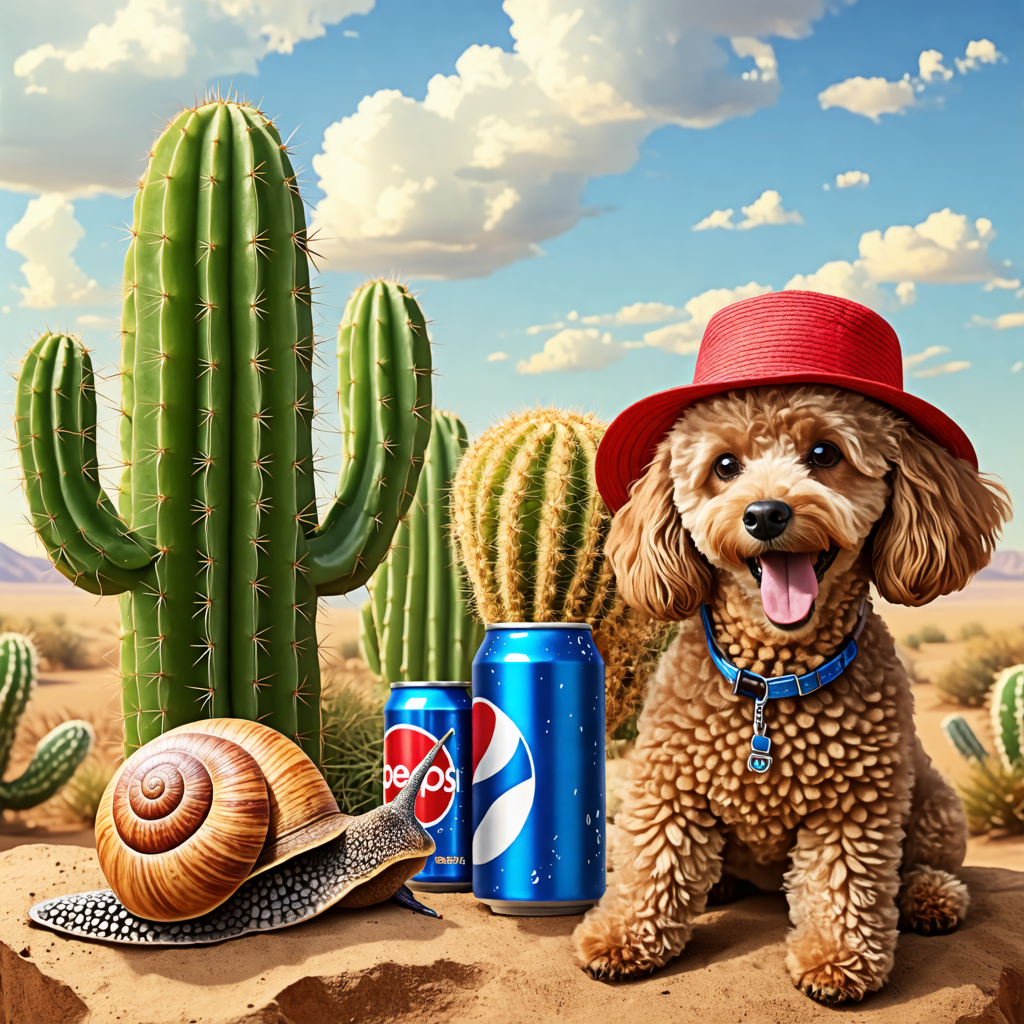 cactus, hat, pepsi, snail, poodle