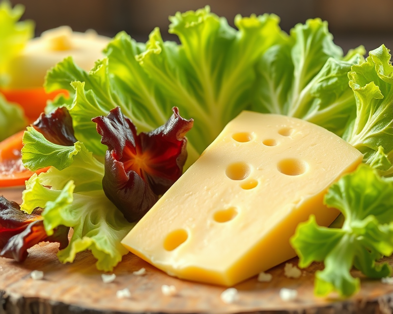 cheese, lettuce