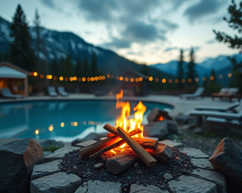 chocolate, campfire, pool