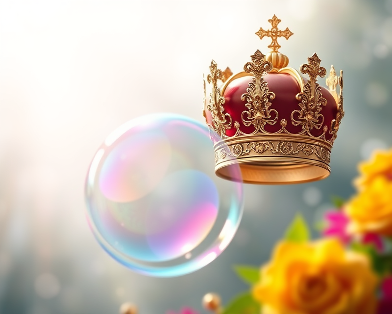 crown, bubble