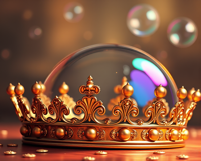 crown, bubble