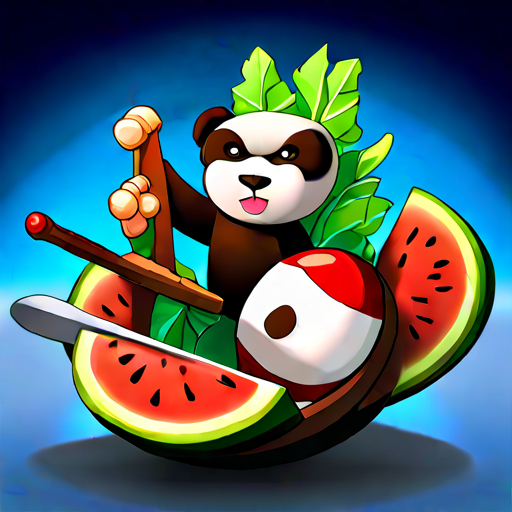 egg, flower, watermelon, pokeball, lettuce, sword, peach, panda, monkey, skateboard