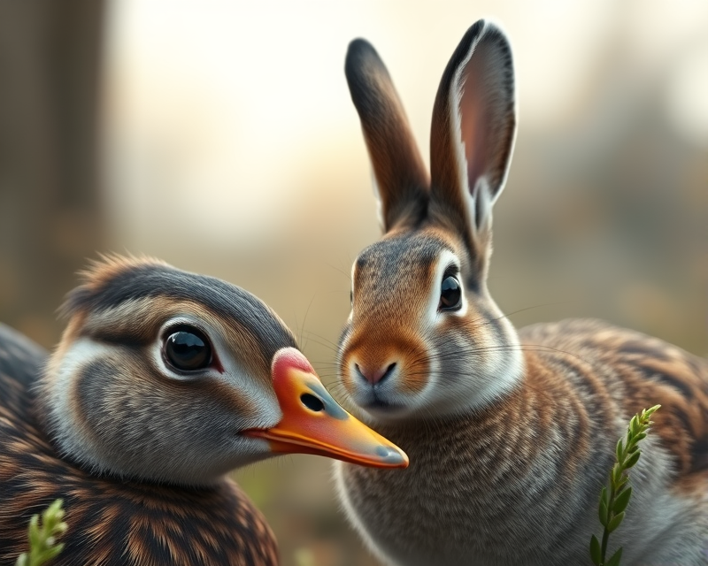 eye, duck, rabbit