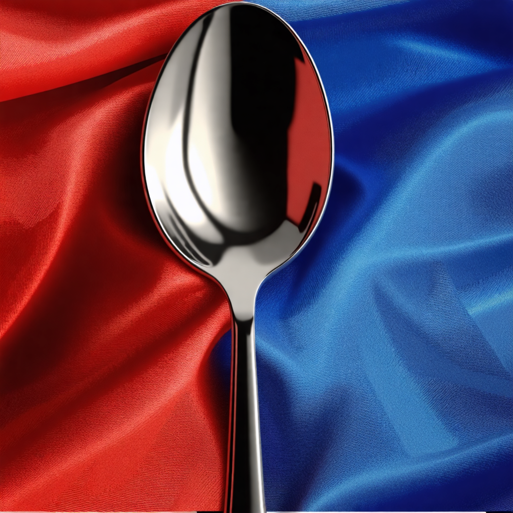 flag, spoon