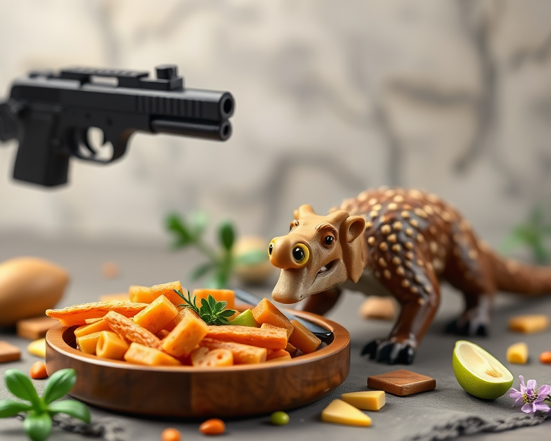 gun, anteater, plate, lego, pistachio