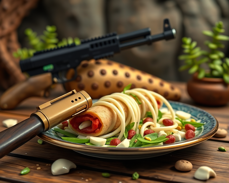 gun, anteater, plate, lego, pistachio