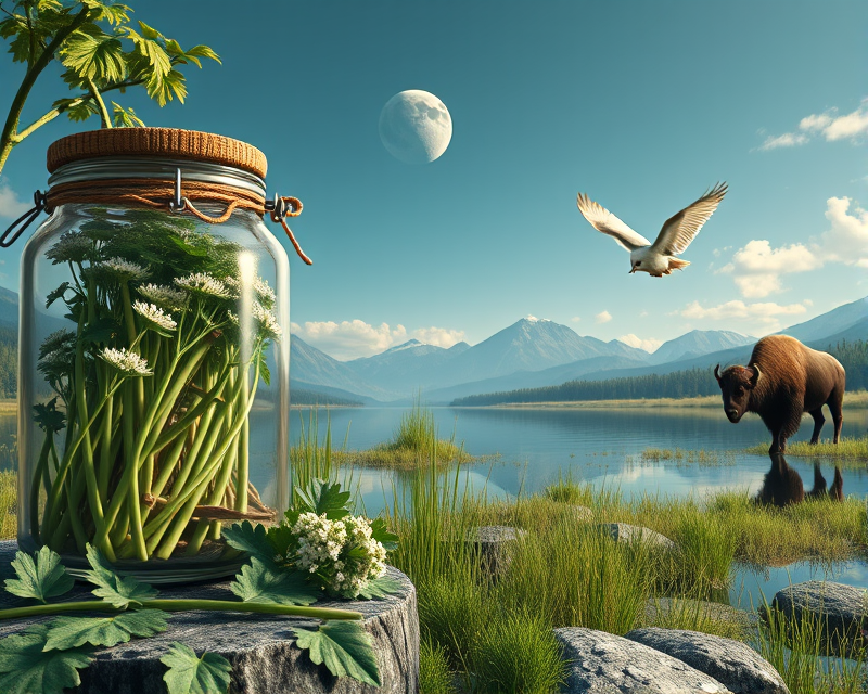 jar, parsley, buffalo, owl, lake