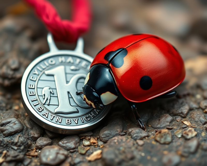 ladybug, medal