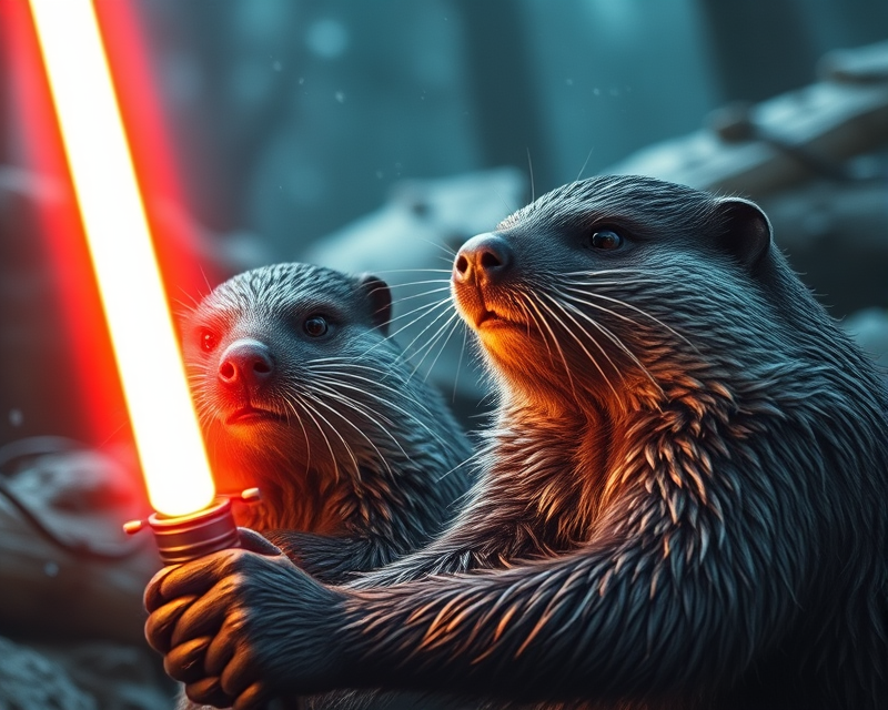 lightsaber, beaver