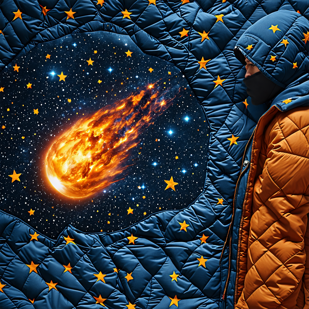 meteor, costume, quilt