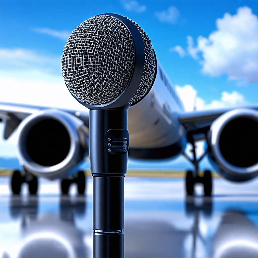 microphone, airplane