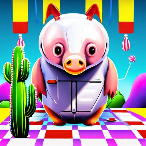 muffin, quilt, anteater, robot, lemonade, dove, cactus, pig, candy, headphones