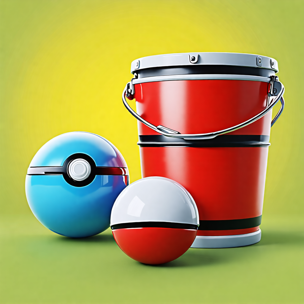 pail, pokeball