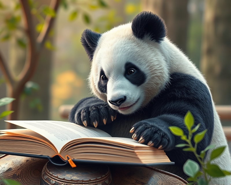 panda, book