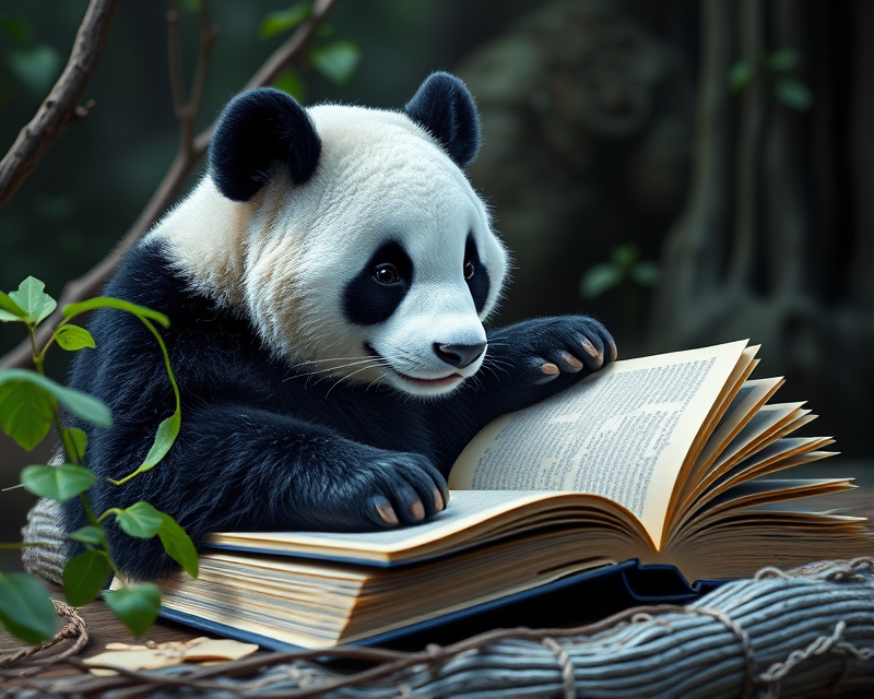 panda, book