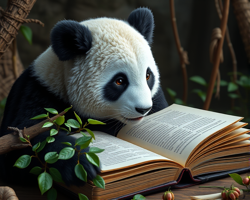 panda, book