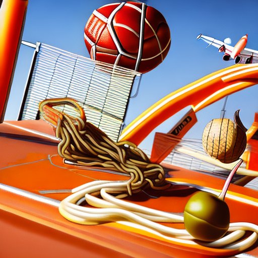 pasta, truck, airplane, snake, basketball, dartboard, orange, cabbage, cherry, taxi