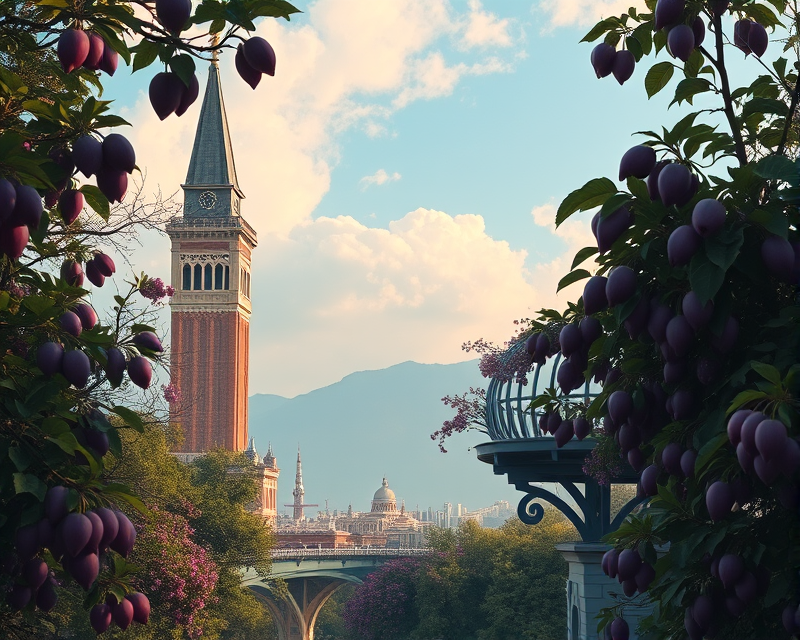 plum, tower