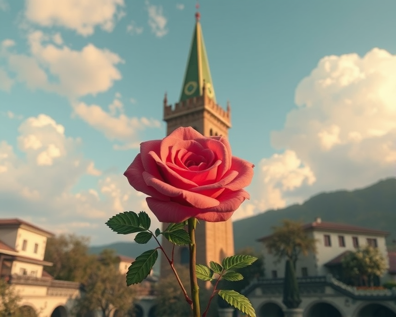 rose, tower