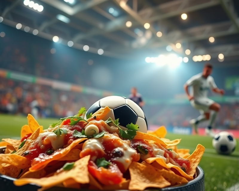 soccer, nachos