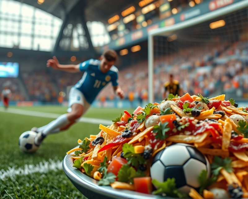 soccer, nachos