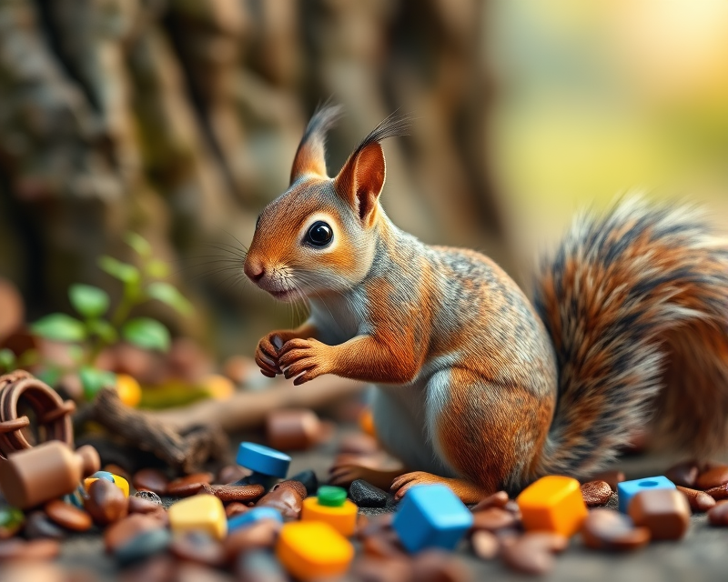 squirrel, lego