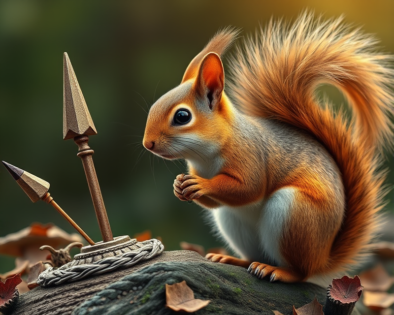 squirrel, trophy