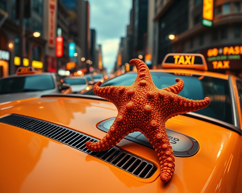 starfish, taxi