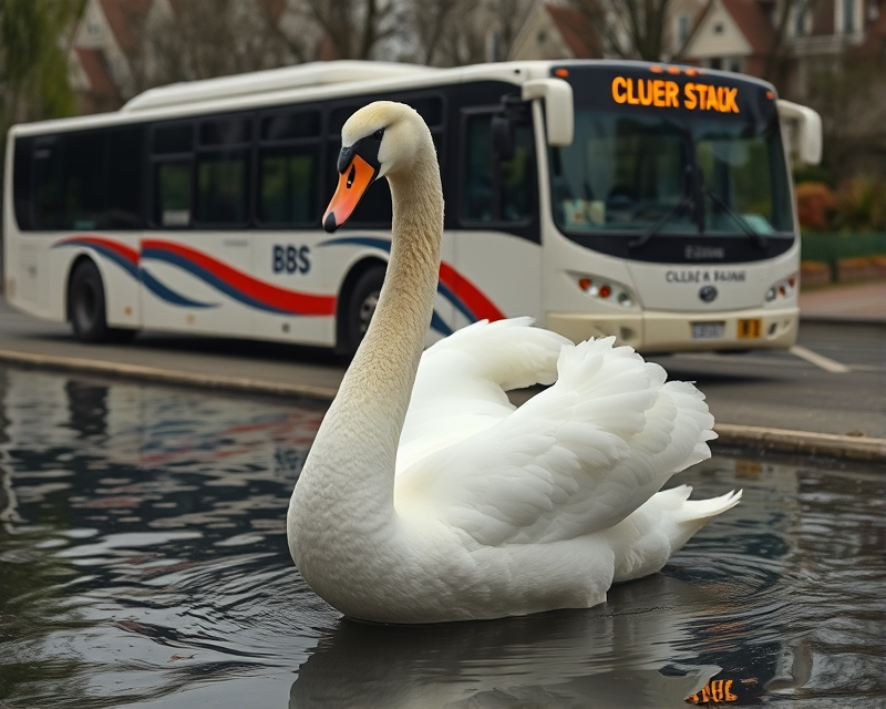 swan, bus