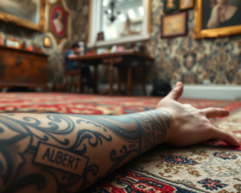 tattoo, carpet