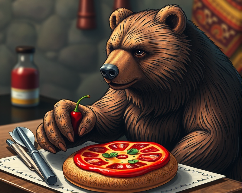 tattoo, napkin, circle, bear, pepperoni