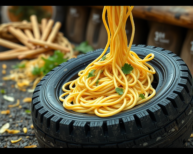 tire, noodle