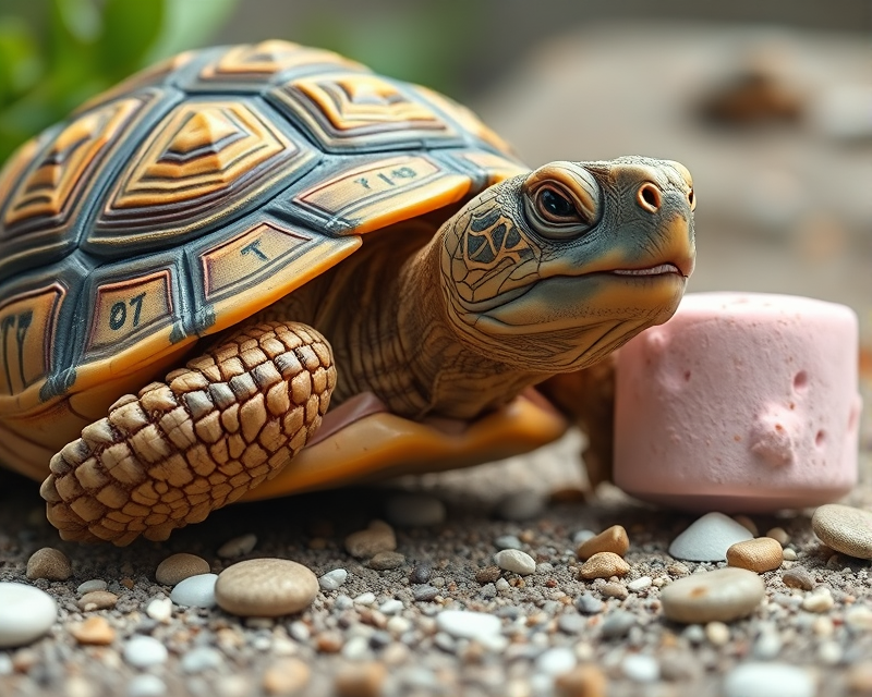 tortoise, marshmallow