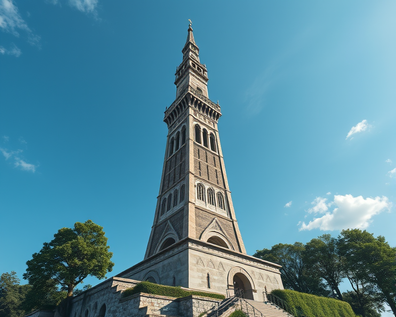 tower, blue