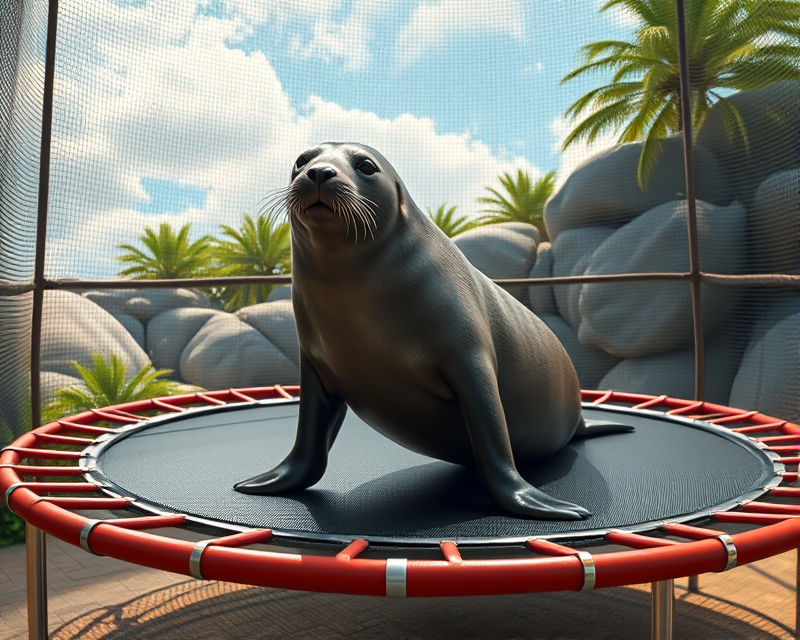 trampoline, seal