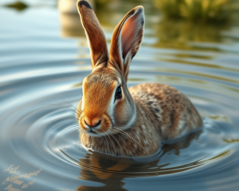 water, rabbit