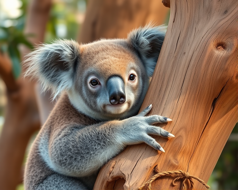 wood, koala